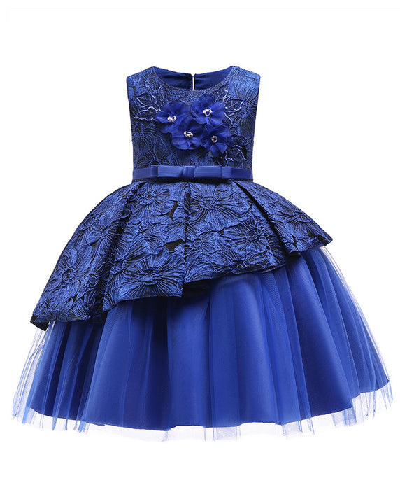 Solid Coloured Sleeveless Knee-Length | Girls' Dress