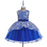 Girls' Active Bow Embroidered Sleeveless Knee-Length Dress