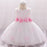 Baby Girls' Basic Coloured Floral Sleeveless Knee-Length Dress