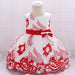 Embroidered sleeveless baby dress in soft solid color, perfect for special occasions